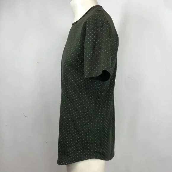 BYLT -  MEN'S MEDIUM -OLIVE SHORT SLEEVE CREW NECK COTTON BLEND TEE - Picture 6 of 7